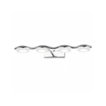 Modern Chrome LED Vanity Mirror Light | Wave Bathroom Lamp