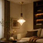Crystal Walnut Pendant Light | Modern Luxury Glass LED Ceiling Lighting Fixture - Image 4