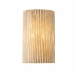 Pleated Gypsum Wall Light | G9 LED Wall Sconce