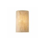Pleated Gypsum Wall Light | G9 LED Wall Sconce