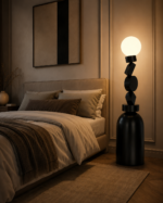Art Deco Geometric Globe LED Floor Lamp - Image 4