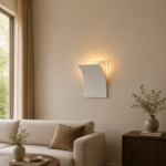 Modern Metal Wall Lamp | Curved LED Wall Sconce - Image 2