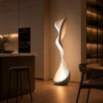 Sculptural Twist Floor Lamp | Modern LED Floor Light - Image 5