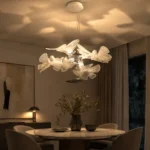 Chlorophilia Transparent Leaf LED Suspension Chandelier for Luxury Interiors - Image 3