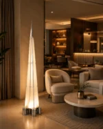 Modern Pyramid LED Floor Lamp | Architectural Lighting - Image 6