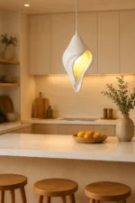 Sculptural Resin Pendant Light | Organic Modern Lighting - Image 3