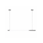 Modern Silver Linear LED Pendant Light – Minimalist Chandelier