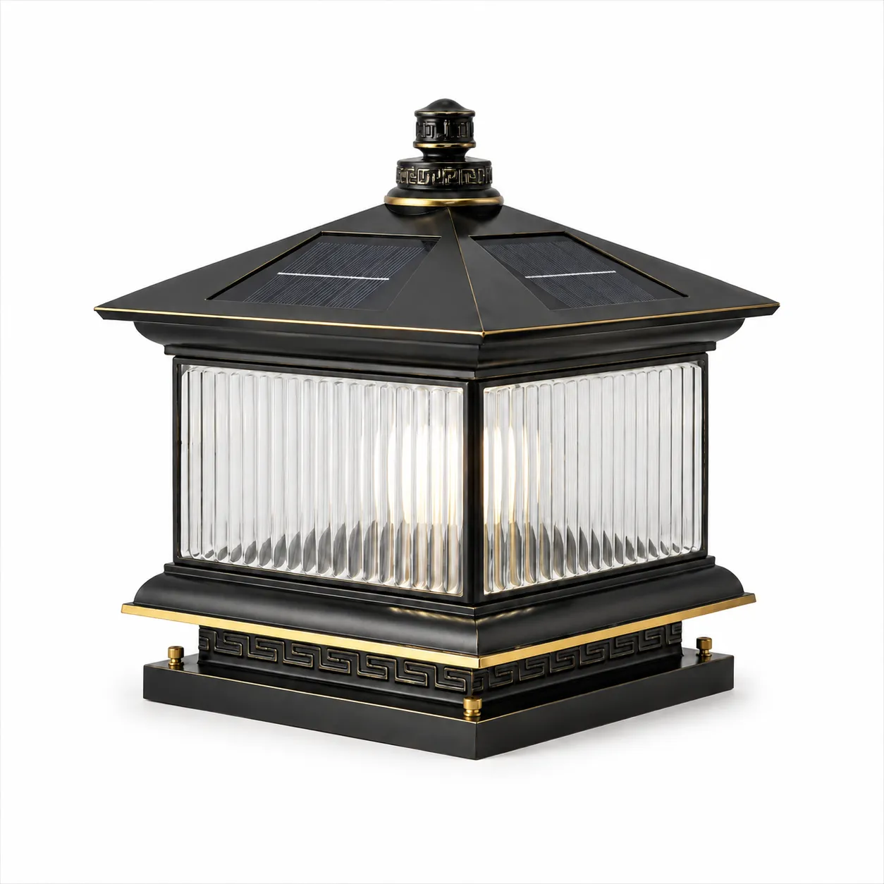 62ad887b-5676-4276-9d5d-ef662909df1a_11zon Classic Copper Solar Pillar Lantern for Villa Gates and Garden Walls - Image 1