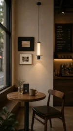 Alabaster Pendant Light | Modern Minimalist LED Hanging Ceiling Lamp - Image 4