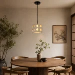 Sculptural Wood Grain Pendant Light | LED Design Lamp - Image 5