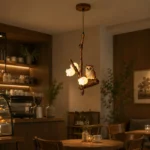 Owl Branch Pendant Light | Rustic Artistic Lighting - Image 3