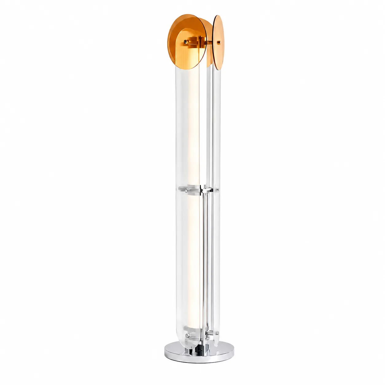 66a5c4f7ec300f234fe0ca0995027e32_11zon Modern Amber Acrylic LED Floor Lamp - Image 1