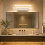 Modern Oval Loop LED Vanity Light for Bathroom Mirror - Image 3