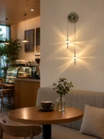 Dual Head LED Wall Light | Starburst Acrylic Sconce - Image 4