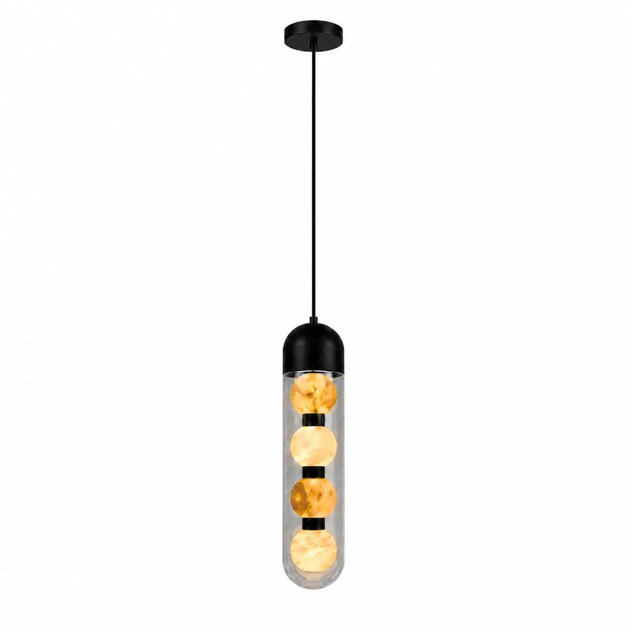 69f149925af4789831da48e7131e2e2c_11zon Alabaster Orb Pendant Light | Modern 4-Head LED Ceiling Lighting Fixture - Image 1