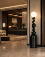 Art Deco Geometric Globe LED Floor Lamp - Image 3