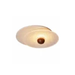 Stone Glass LED Ceiling Light – Modern Natural Flush Mount Lamp