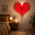 Heart Projection Floor Lamp | Romantic LED Lighting - Image 5