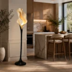 Artistic Flower Floor Lamp | Sculptural LED Lighting Fixture - Image 4