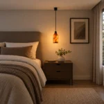 Natural Cloud Stone Pendant Light | Amber Stone LED Ceiling Lighting Fixture - Image 2