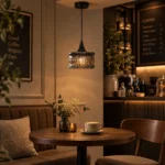 Smoky Ripple Glass Pendant Light | Modern Glass Lighting - Image 3