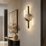 Modern Spiral LED Wall Light | Acrylic Wall Sconce - Image 4