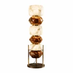 Luxury Resin Stone Sculptural Floor Lamp