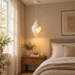 Sculptural Resin Pendant Light | Organic Modern Lighting - Image 7