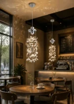 K9 Crystal Flower Pendant Light | Luxury LED Lighting Fixture - Image 4