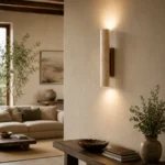 Travertine Wall Light | Natural Stone Up Down Sconce - Image 3