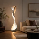 Sculptural Twist Floor Lamp | Modern LED Floor Light - Image 4