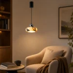 Modern Marble Pendant Light | Minimalist LED Ceiling Lighting Fixture - Image 5