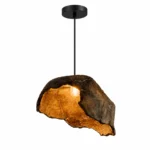 Natural Stone Texture Resin Pendant Light | Artisan Lamp