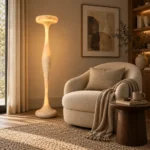 Wabi-Sabi Cement Floor Lamp | Sculptural Lighting - Image 2