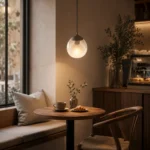 Glass Globe Pendant Light | Modern Minimalist LED Ceiling Lighting Fixture - Image 4