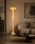 Wabi-Sabi Cement Floor Lamp | Sculptural Lighting - Image 5