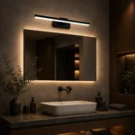 Modern Black Linear LED Vanity Light for Bathroom Mirror - Image 4