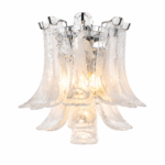 Glass Petal Wall Sconce | Luxury Crystal Wall Lamp