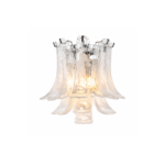 Glass Petal Wall Sconce | Luxury Crystal Wall Lamp