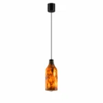 Natural Cloud Stone Pendant Light | Amber Stone LED Ceiling Lighting Fixture