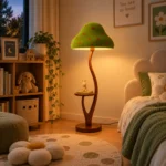 Mushroom Floor Lamp with Side Table | Nordic Lighting - Image 2
