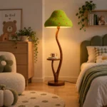 Mushroom Floor Lamp with Side Table | Nordic Lighting - Image 3