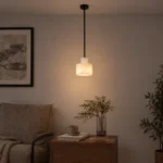 Alabaster Mini Pendant Light | Natural Stone Lighting - Image 2