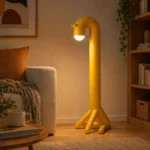 Yellow LED Floor Lamp | Creative Ambient Lighting - Image 3