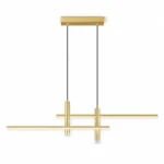 Cross Linear LED Pendant Light with Downlights