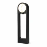 Molde Black Halo Outdoor Bollard Light for Garden Pathway Lighting