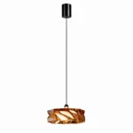 Amber Crystal Glass Pendant Light | Modern Luxury LED Ceiling Lighting Fixture