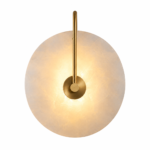 Modern Marble Wall Sconce | Tri-Color LED Stone Wall Light