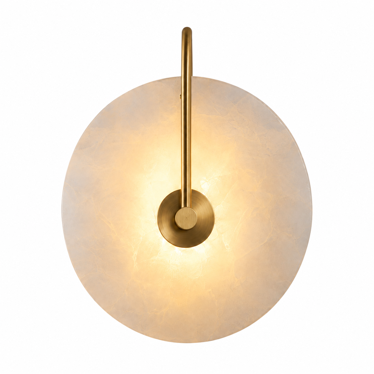89f291c0bc2765012fe17f2ba488d88f Modern Marble Wall Sconce | Tri-Color LED Stone Wall Light - Image 1