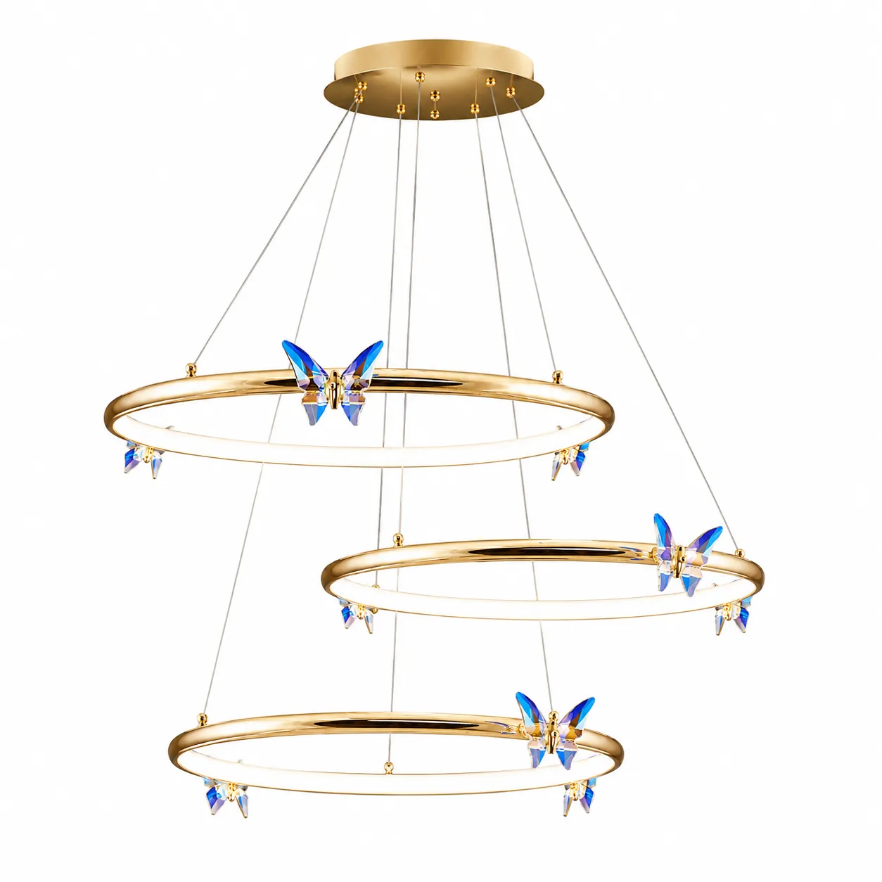 8a0e4fe9-20d9-4d23-9229-4e321e47ecc9_11zon Blue Butterfly Crystal LED Ring Chandelier - Image 1